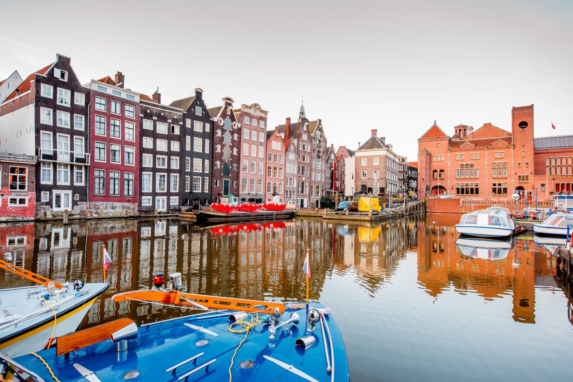 Amsterdam cityscape view