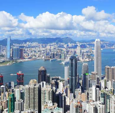 Hong Kong skyline from Victoria Peak